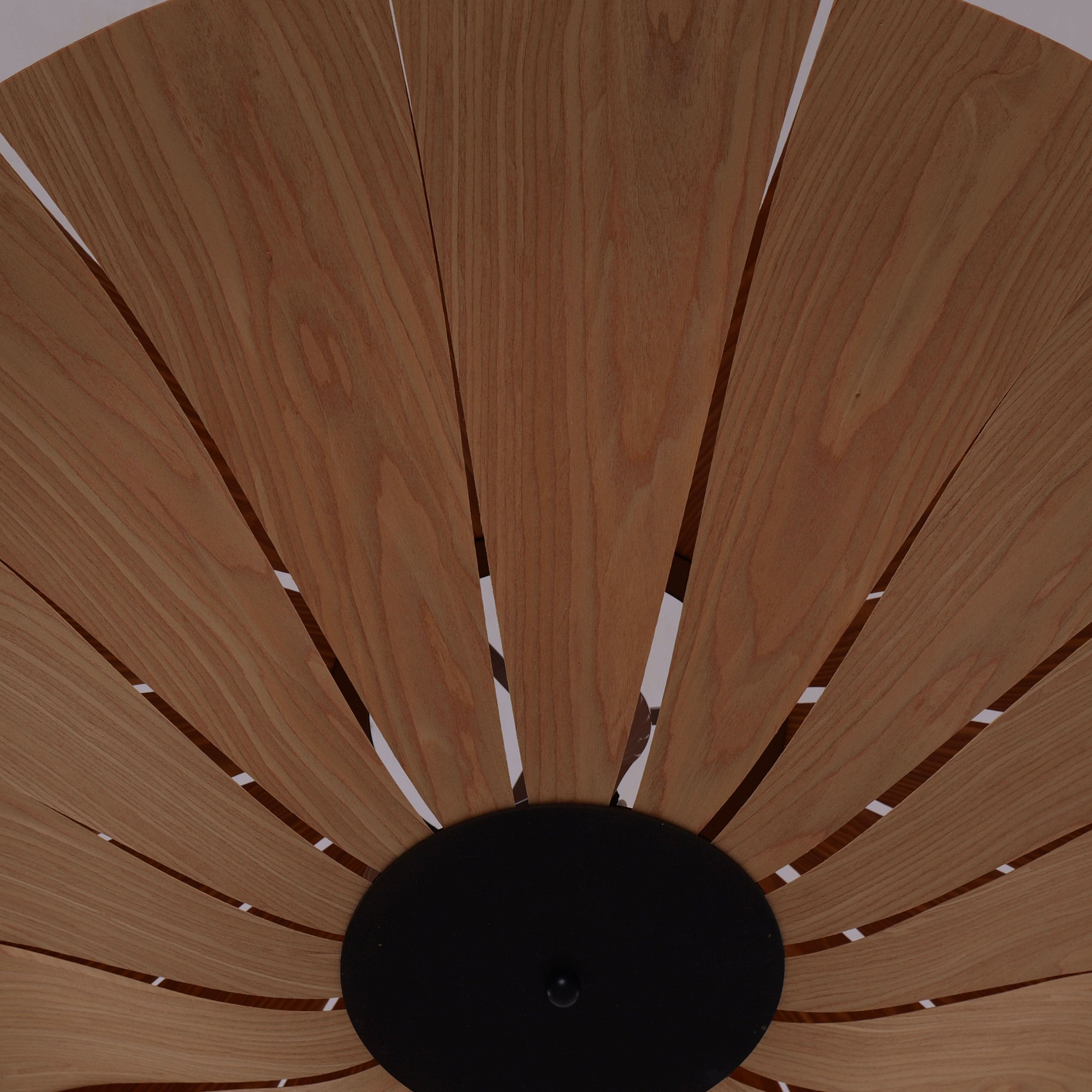 Lightsin Serene Wood Veneer LED Pendant Light with Tranquil Disc Design