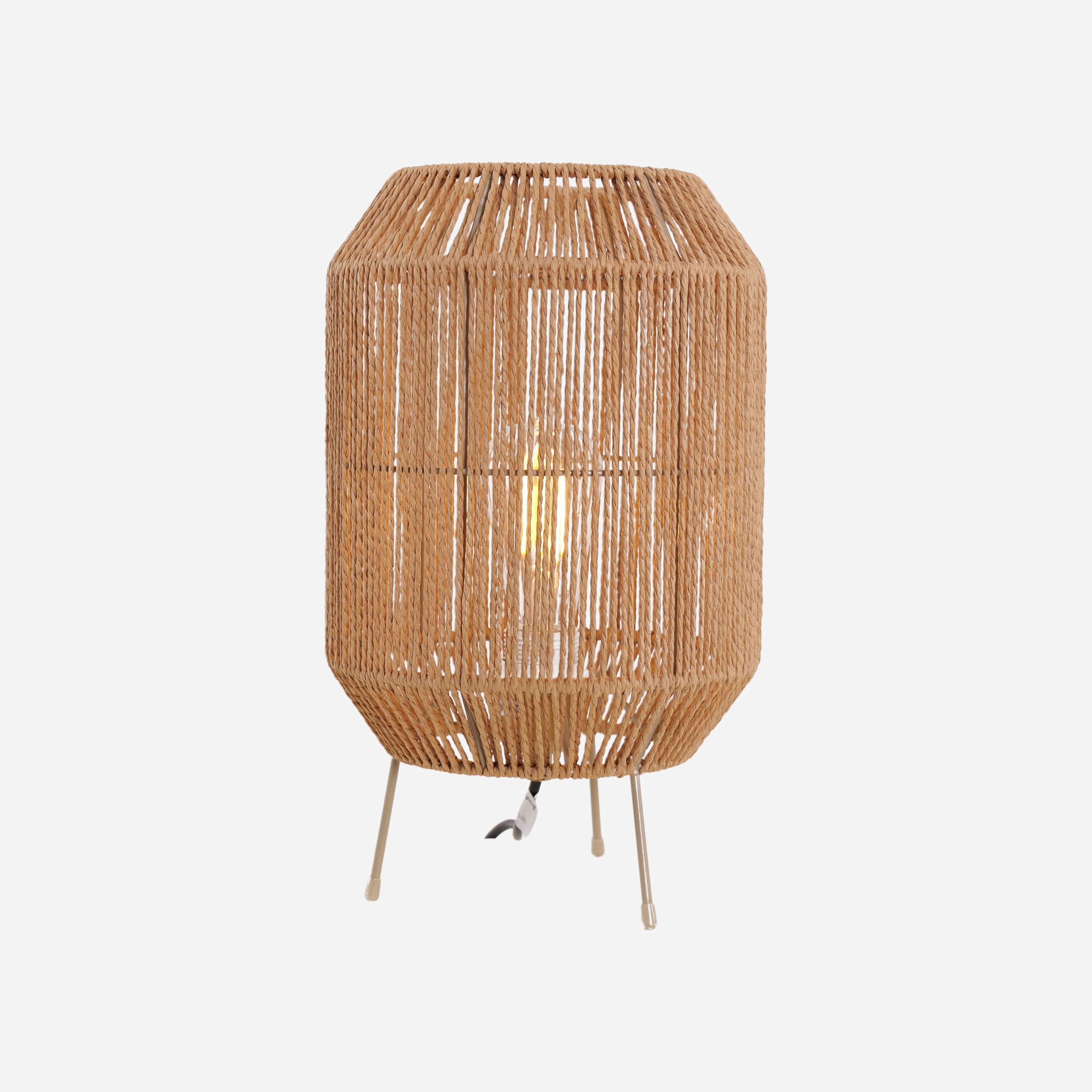 Lightsin Handcrafted Paper Rope Table Lamp Perfect for Living Rooms