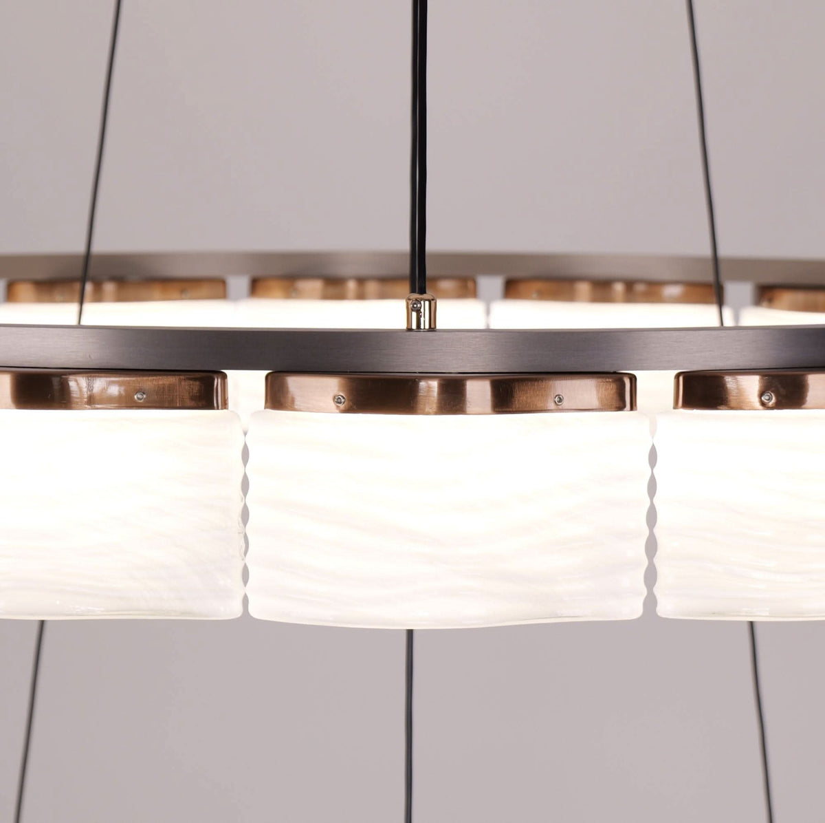 Lightsin Elegant LED Pendant Light with Onyx Glass Shade