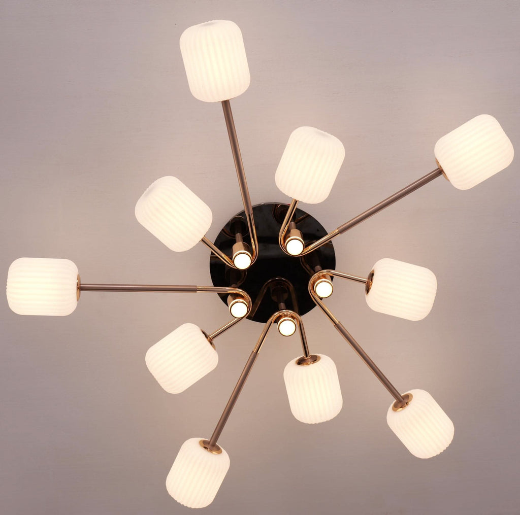 Lightsin Modern LED Tri-Color Changing Iron and Acrylic Ceiling Light