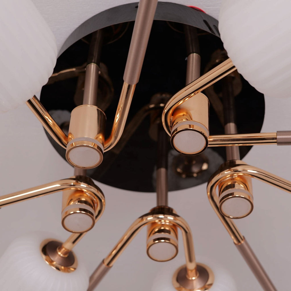 Lightsin Modern LED Tri-Color Changing Iron and Acrylic Ceiling Light