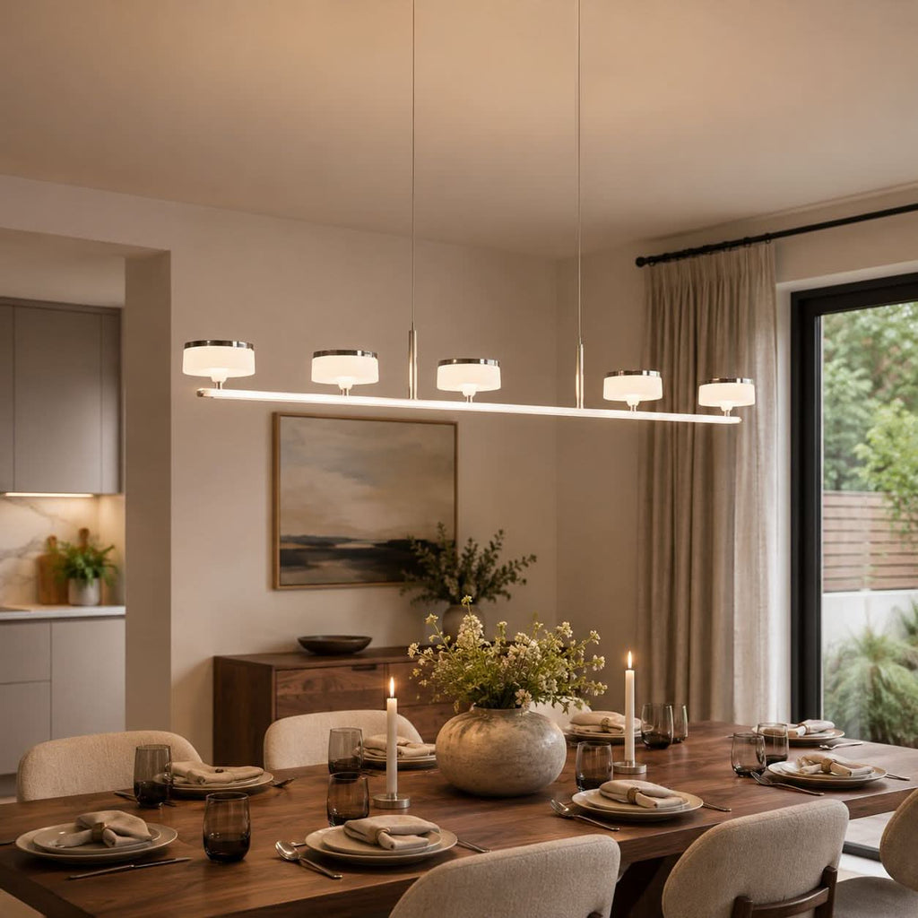 Lightsin Aluminum Acrylic Chandelier with Three-Color Changing