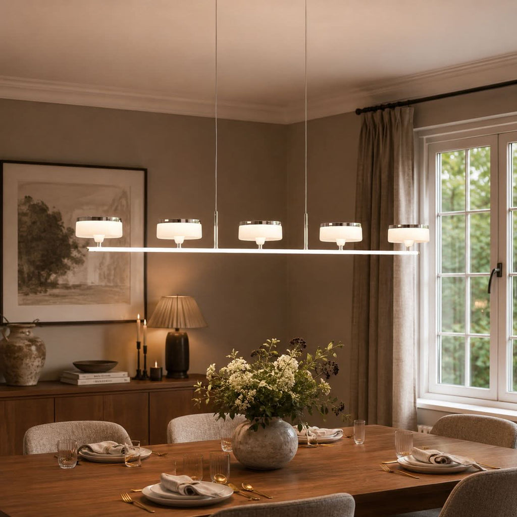 Lightsin Aluminum Acrylic Chandelier with Three-Color Changing