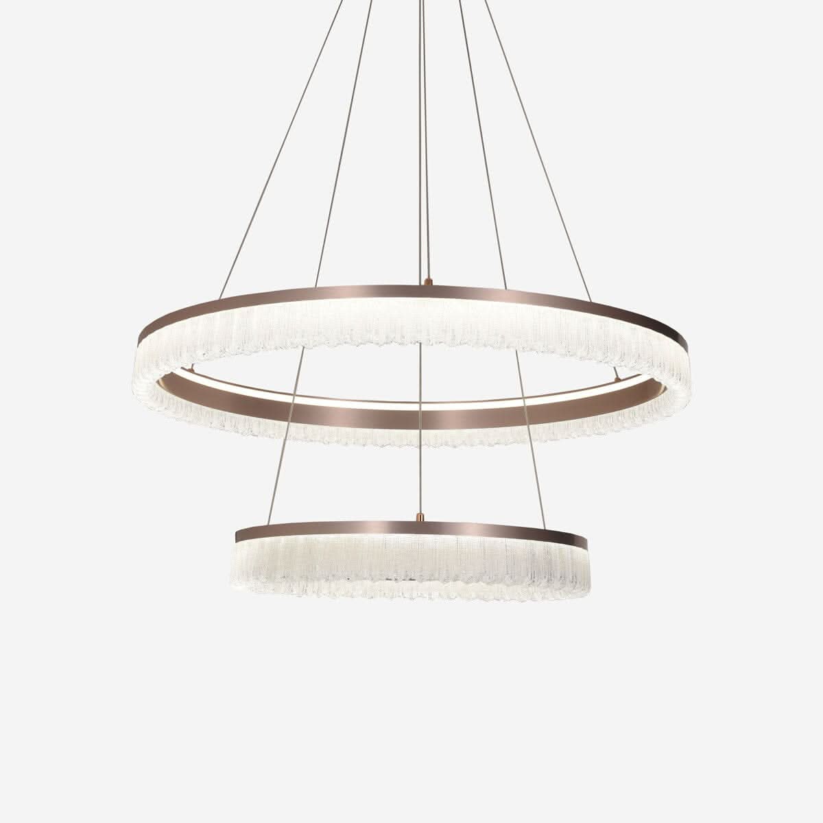 Lightsin Red Aluminum Stepless Dimming Circular Pendant Light for Modern Interiors