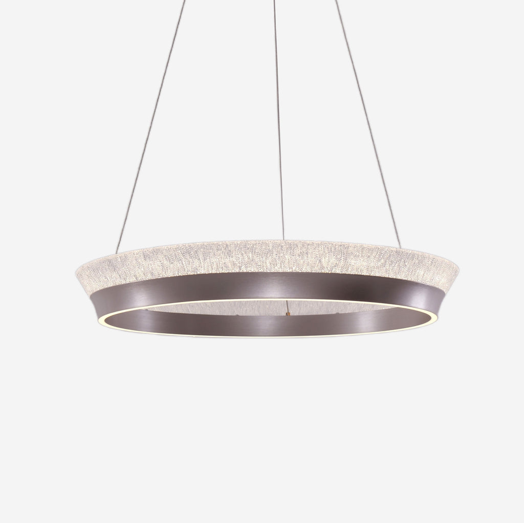Lightsin Elegant Crystal Ring Chandelier Premium Pendant Light