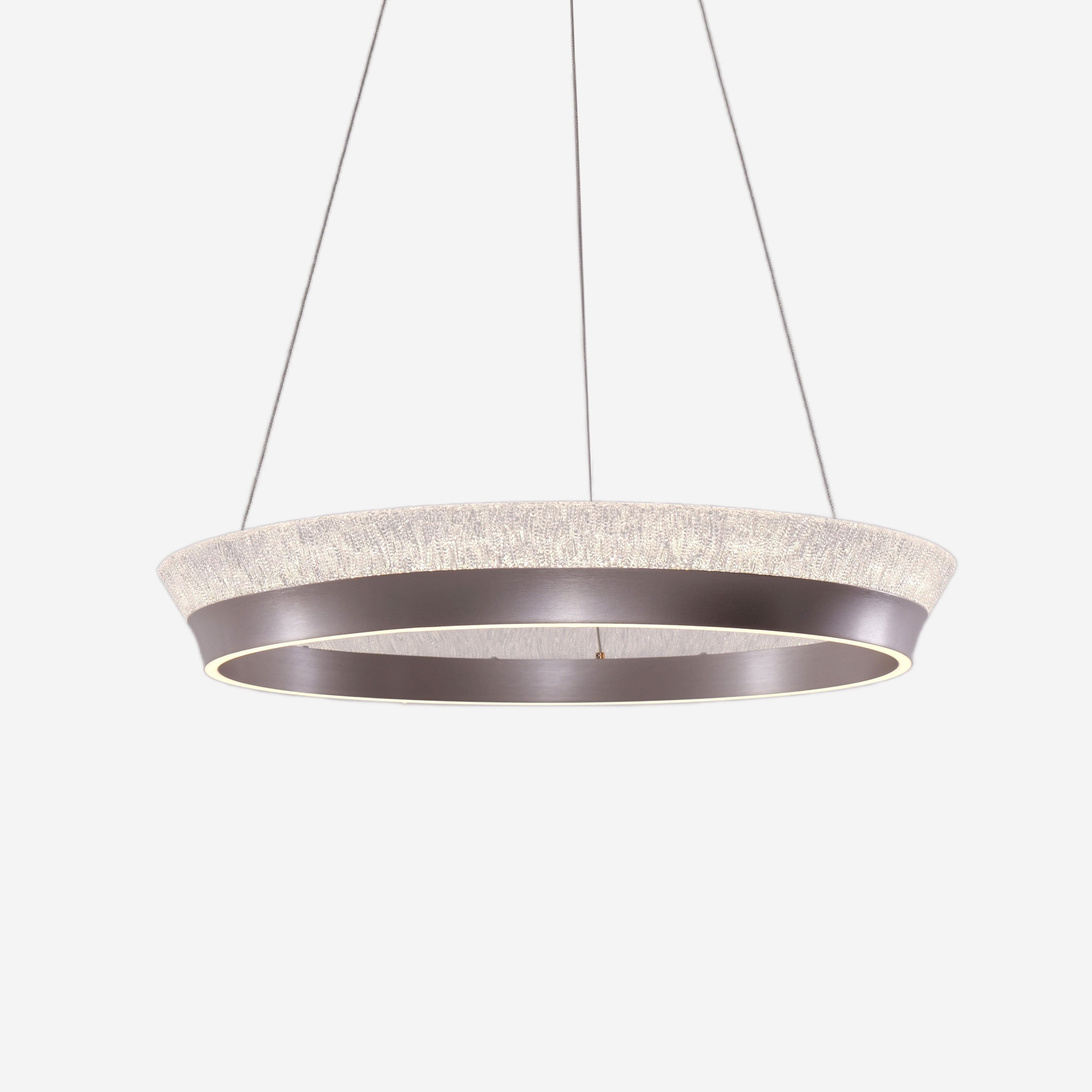 Lightsin Elegant Crystal Ring Chandelier Premium Pendant Light