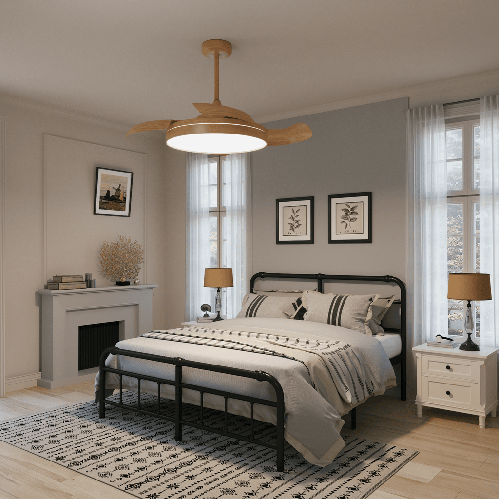 Lightsin Elegant Contemporary Ceiling Fan Light Featuring Soft LED Illumination