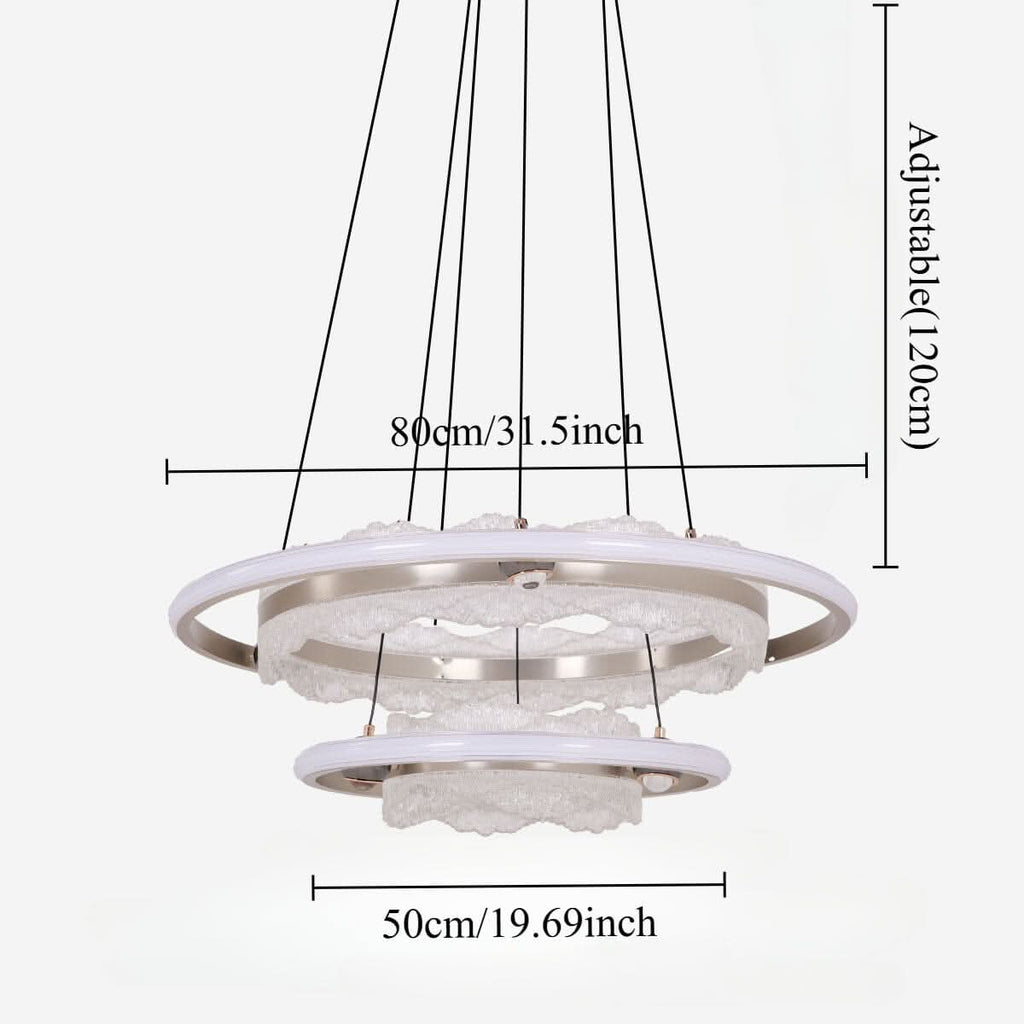 Lightsin Modern Ceiling Pendant Light with Aluminum and Acrylic Design