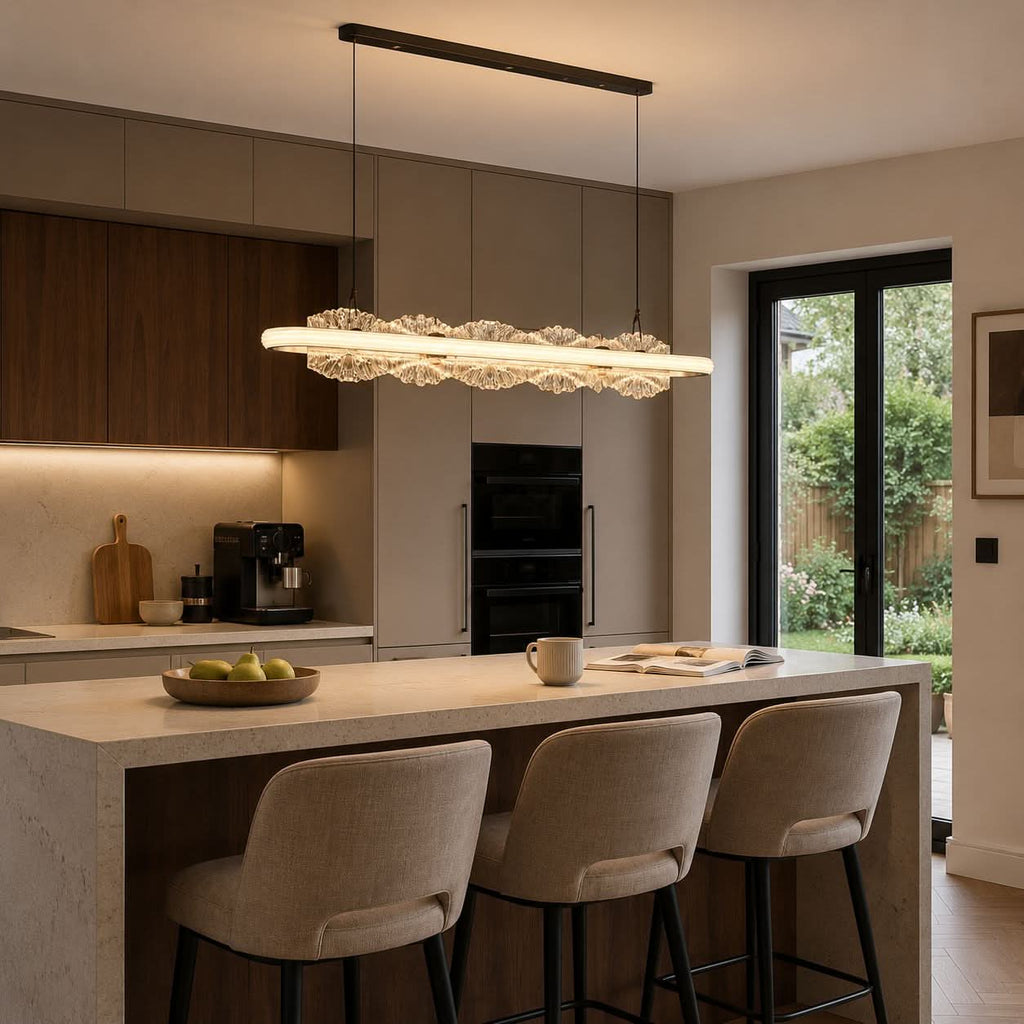 Lightsin Modern Aluminum and Acrylic Pendant Light for Dining Room Ceiling