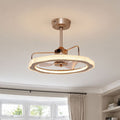 Lightsin Modern Reversible 3-Blades Metal Ceiling Fan with LED Light