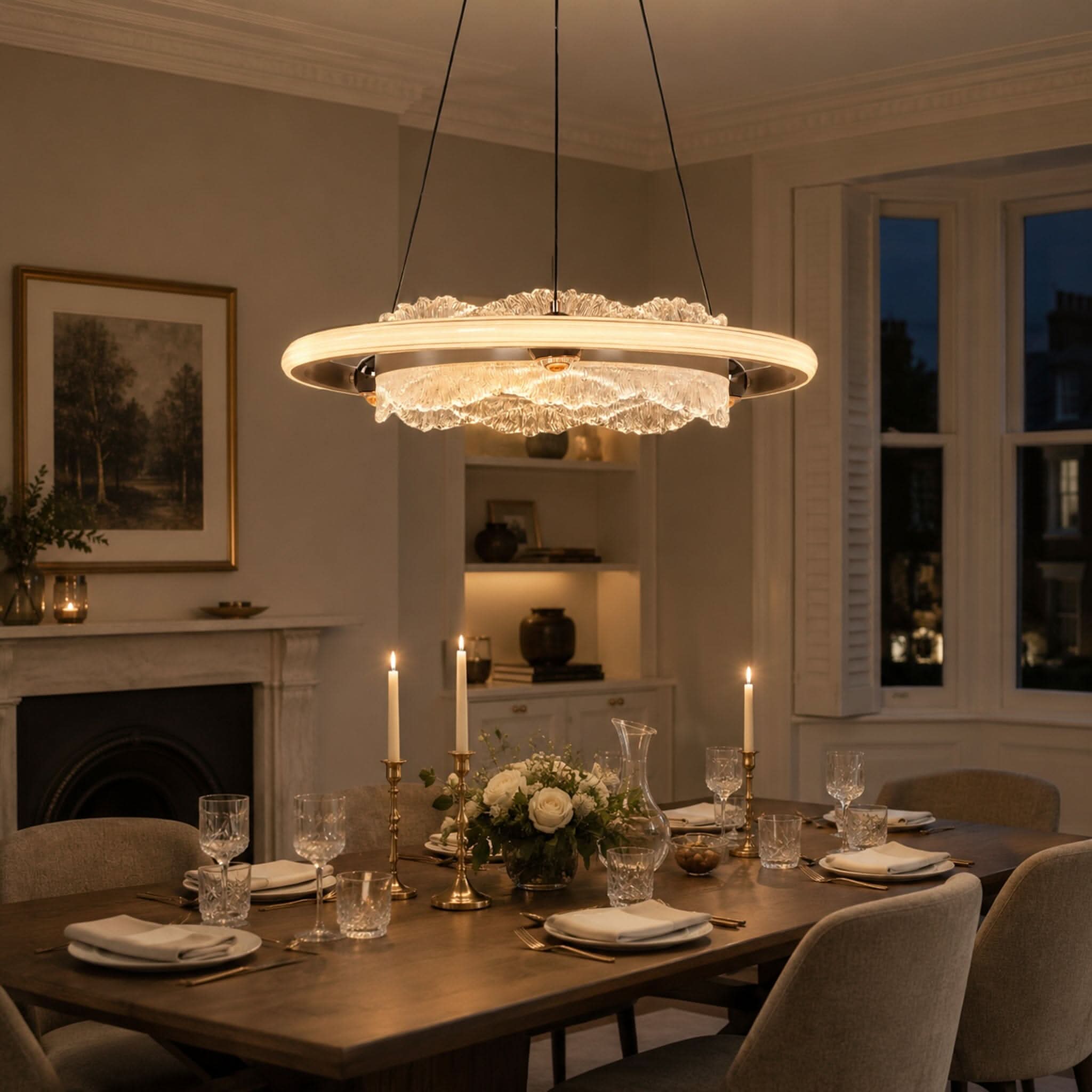 Lightsin Modern Ceiling Pendant Light with Aluminum and Acrylic Design