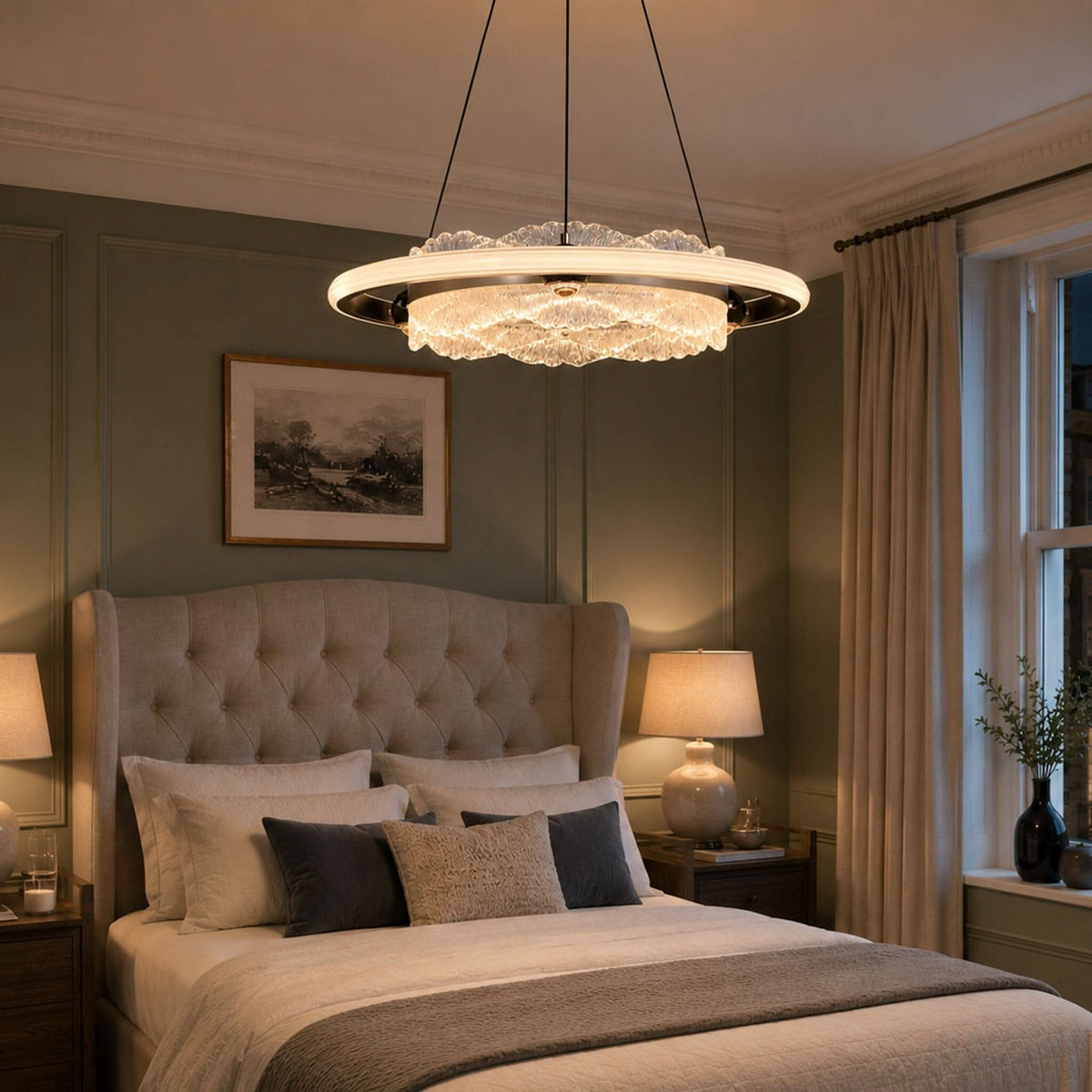 Lightsin Modern Ceiling Pendant Light with Aluminum and Acrylic Design