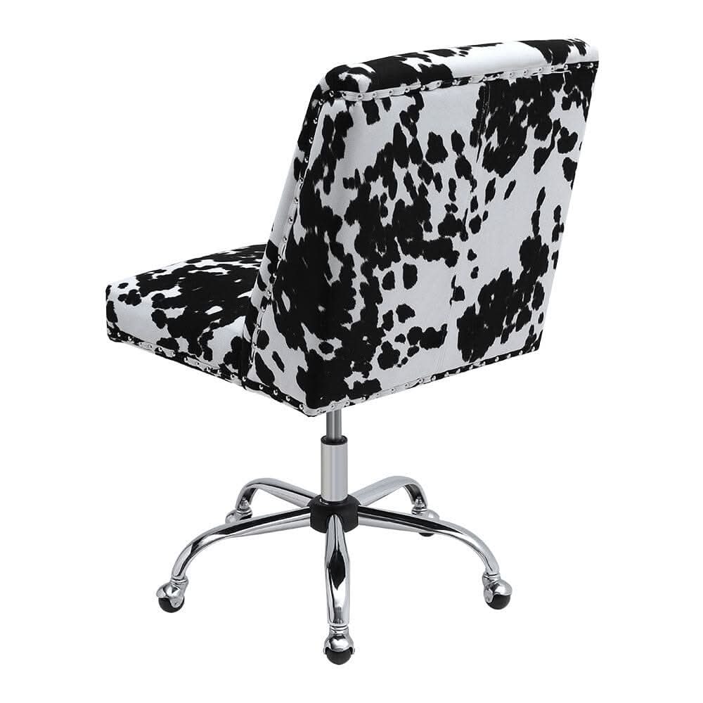 Milk Cow Print Swivel Office Chair