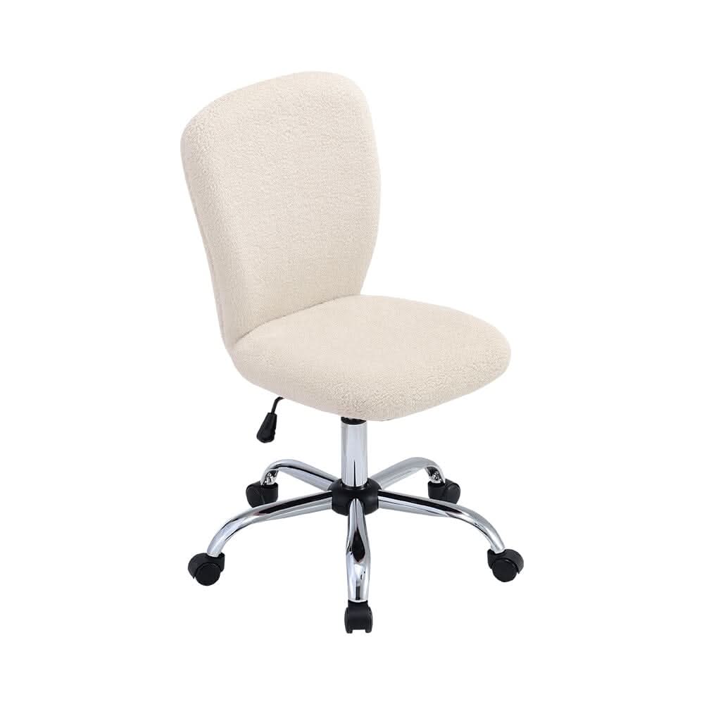 Luxury Mohair Office Chair in Beige