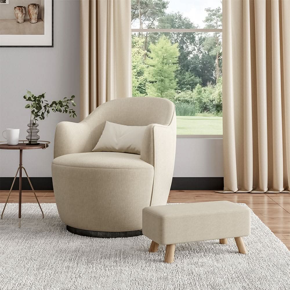 Small Rectangular Entryway Bench Linen Fabric Collection