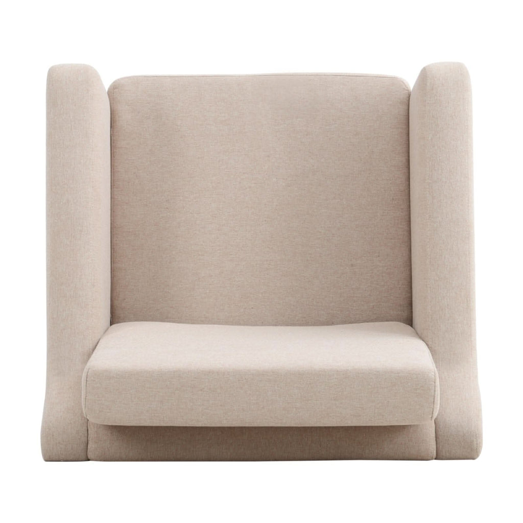 Linen Upholstered Padded Armchair for Home and Office