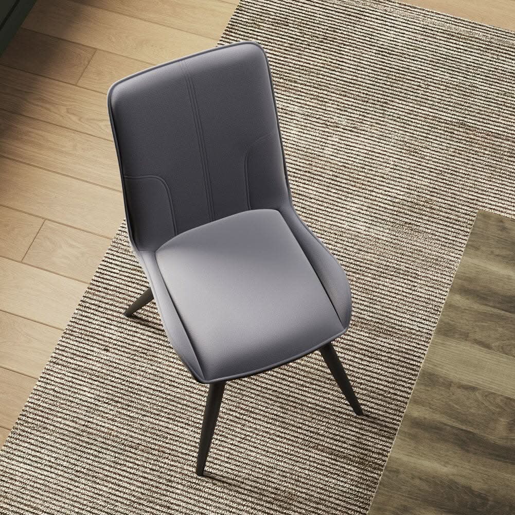 Modern Set of 2 Velvet Upholstered Dining Chairs