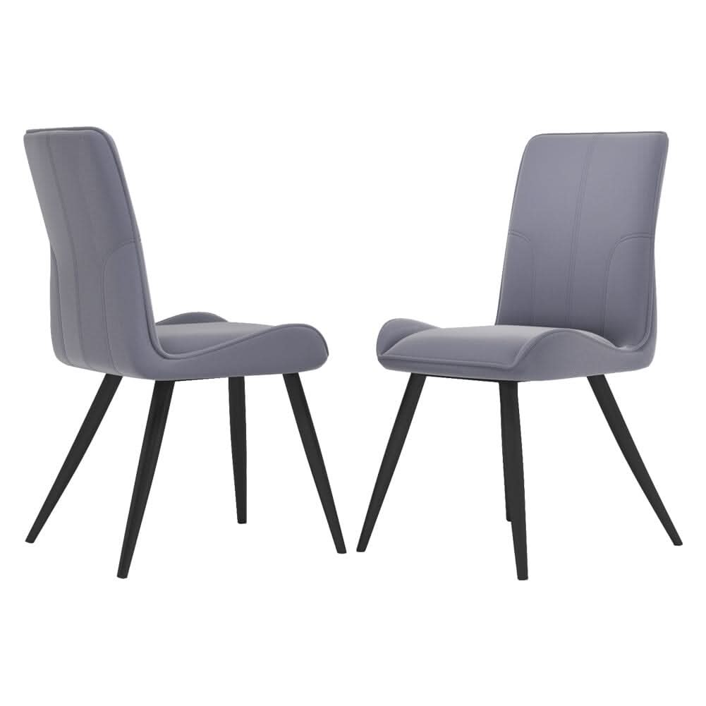 Modern Set of 2 Velvet Upholstered Dining Chairs