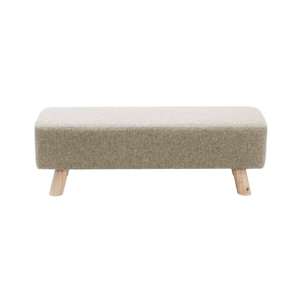 Large Rectangular Entryway Bench Linen Fabric Collection