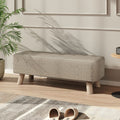 Large Rectangular Entryway Bench Linen Fabric Collection