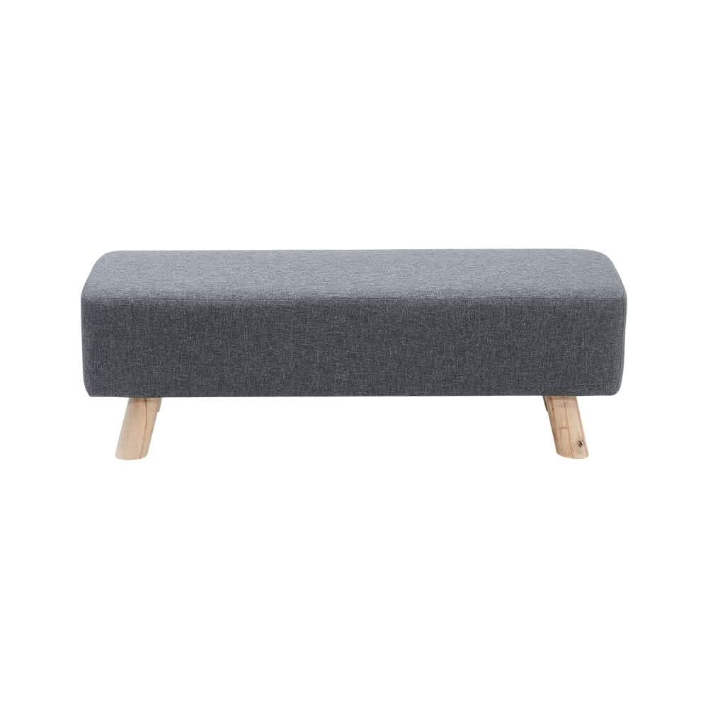 Large Rectangular Entryway Bench Linen Fabric Collection