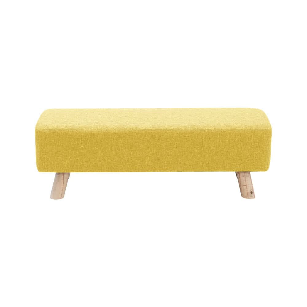 Large Rectangular Entryway Bench Linen Fabric Collection