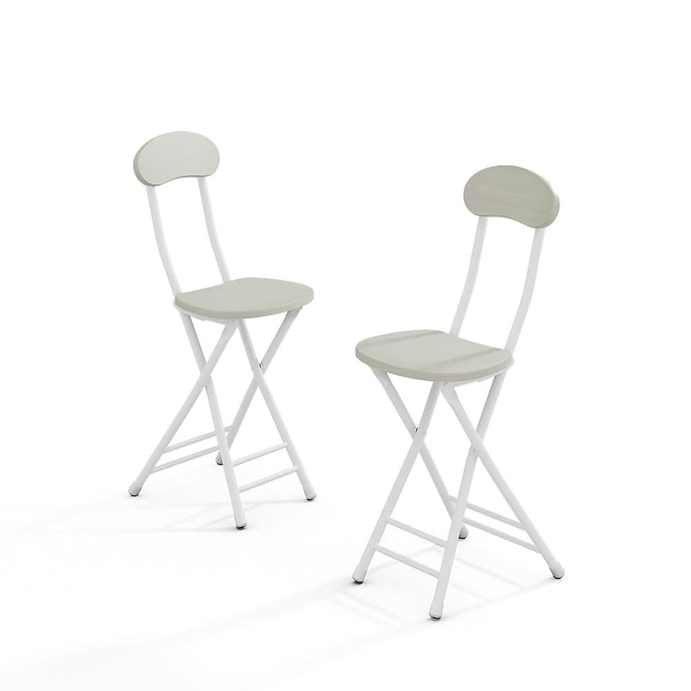 Compact Folding Dining Chair Minimalist Metal Frame