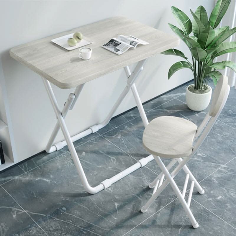 Compact Folding Dining Chair Minimalist Metal Frame