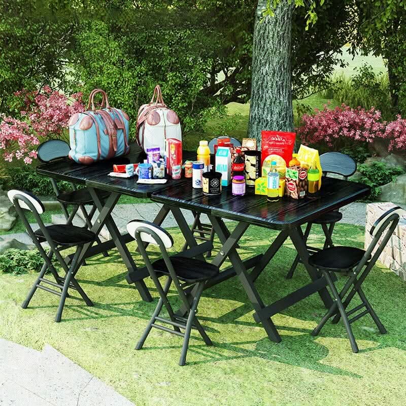 Compact Folding Dining Chair Minimalist Metal Frame
