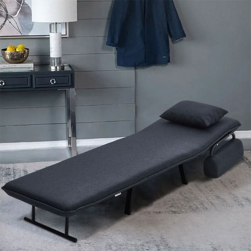 Single Foldable Sofa Bed with Multi-Position Adjustment