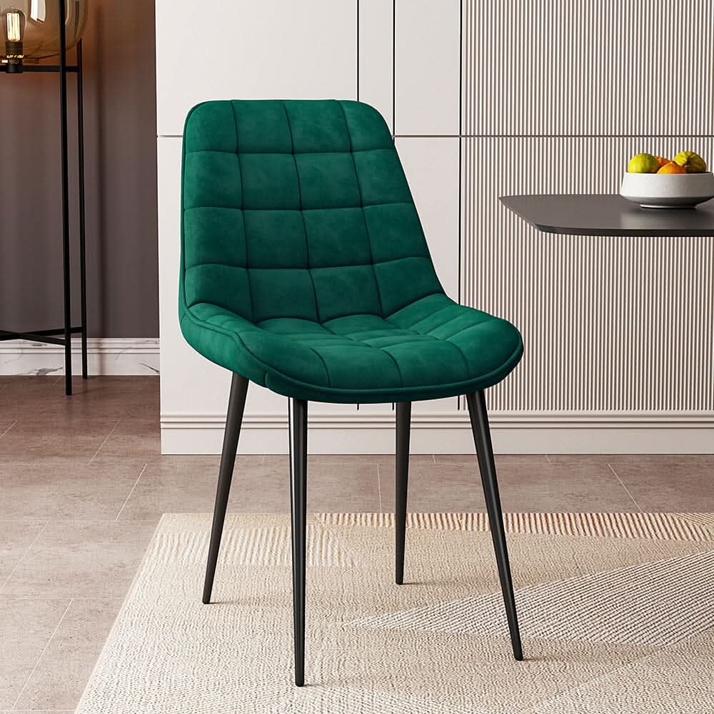 Green Upholstered Dining Chair Modern Comfort Seating