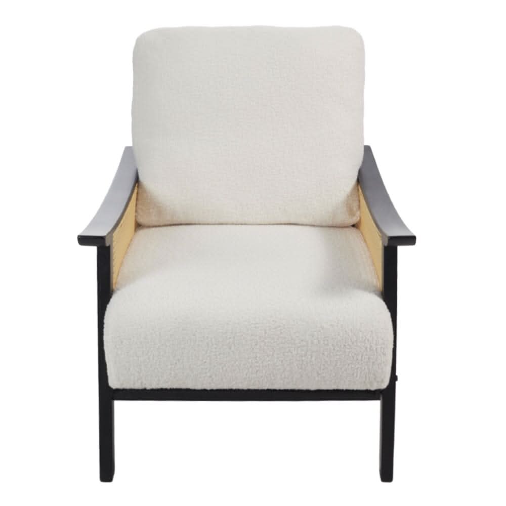 Scandi-Boho Rattan & Wood Accent Chair Collection – Multi-Colour Options