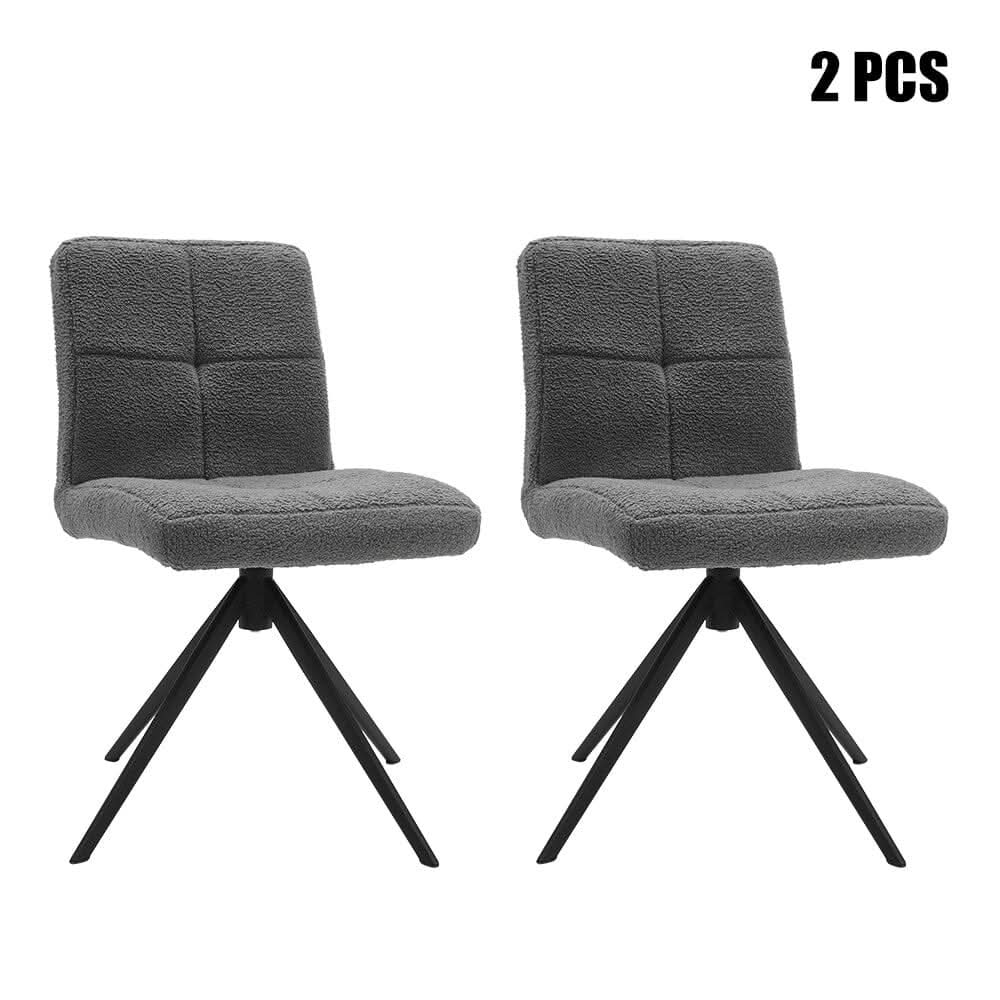 2Pcs Plush Breakfast Bar Stools
