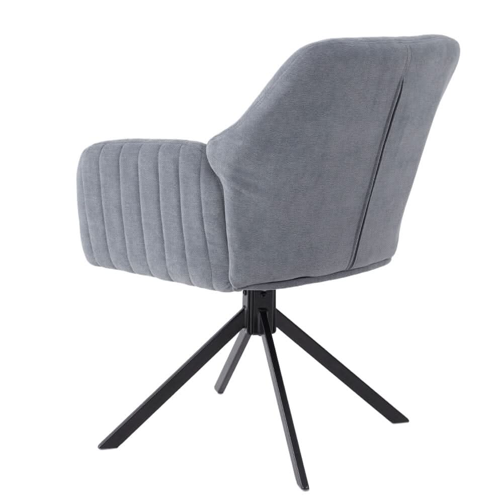 Modern Swivel Accent Chair Collection – Grey Teddy Fleece