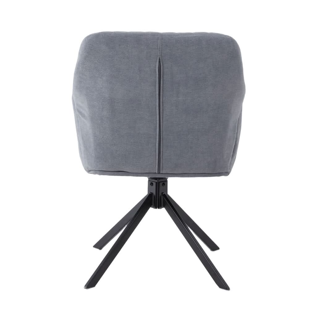 Modern Swivel Accent Chair Collection – Grey Teddy Fleece