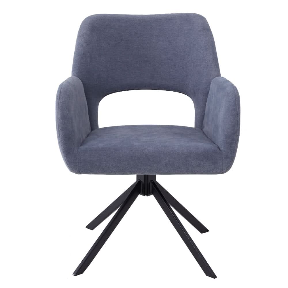 Modern Swivel Accent Chair Collection – Grey Teddy Fleece