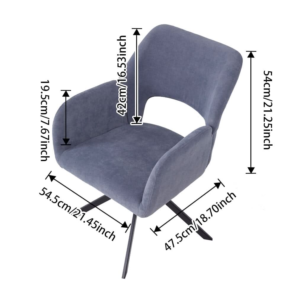 Modern Swivel Accent Chair Collection – Grey Teddy Fleece