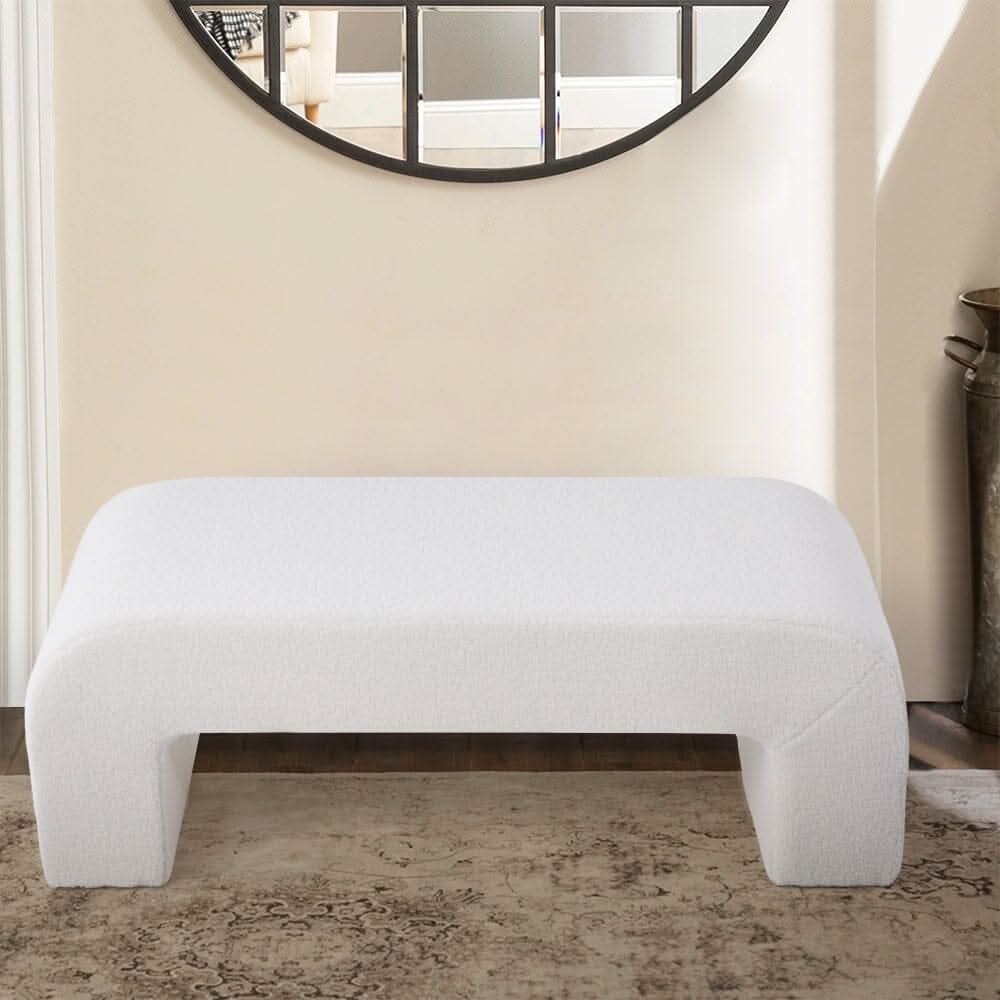 Modern U-Shaped Fabric Bench Collection