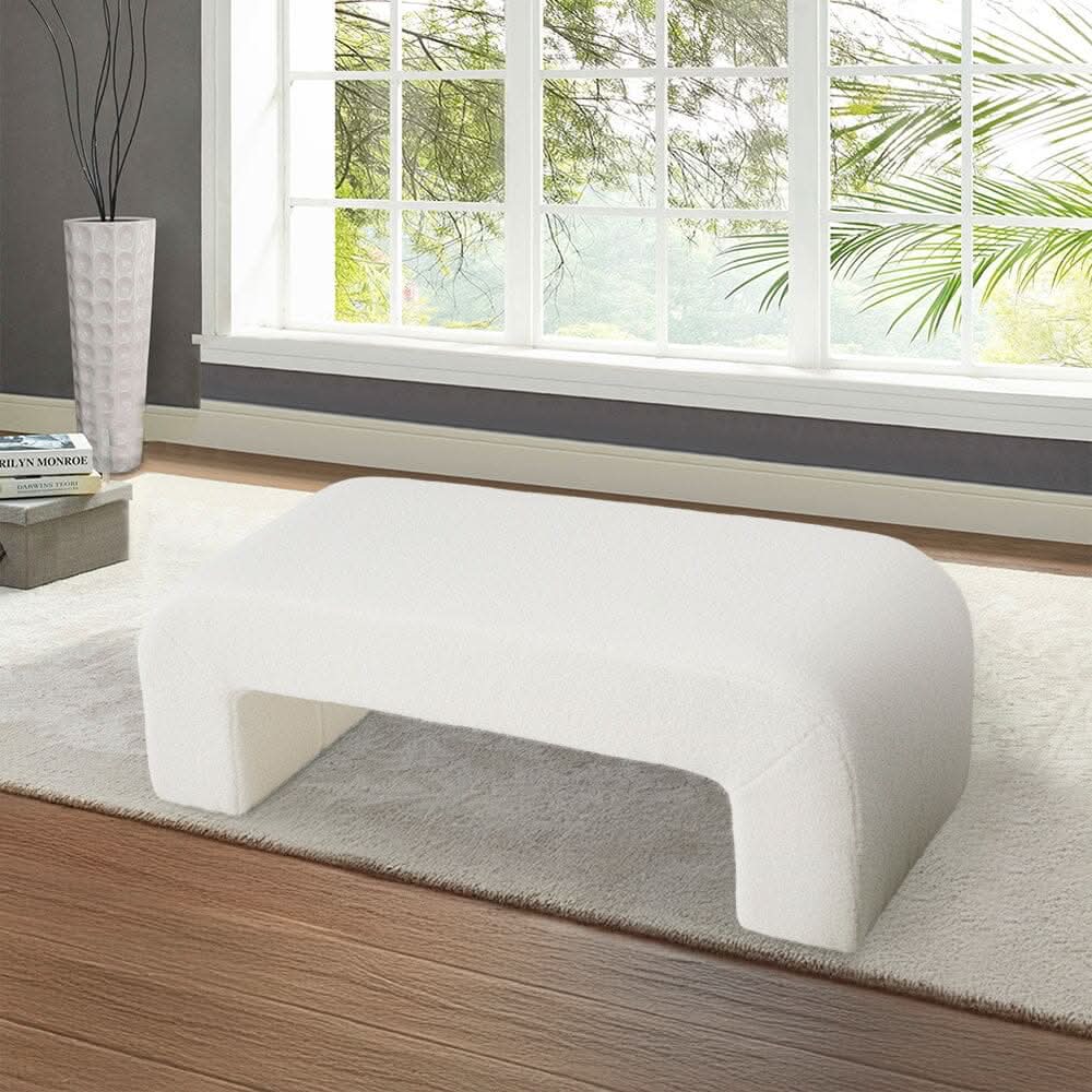 Modern U-Shaped Fabric Bench Collection