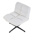Plush Teddy Bear Fabric Accent Chair in White