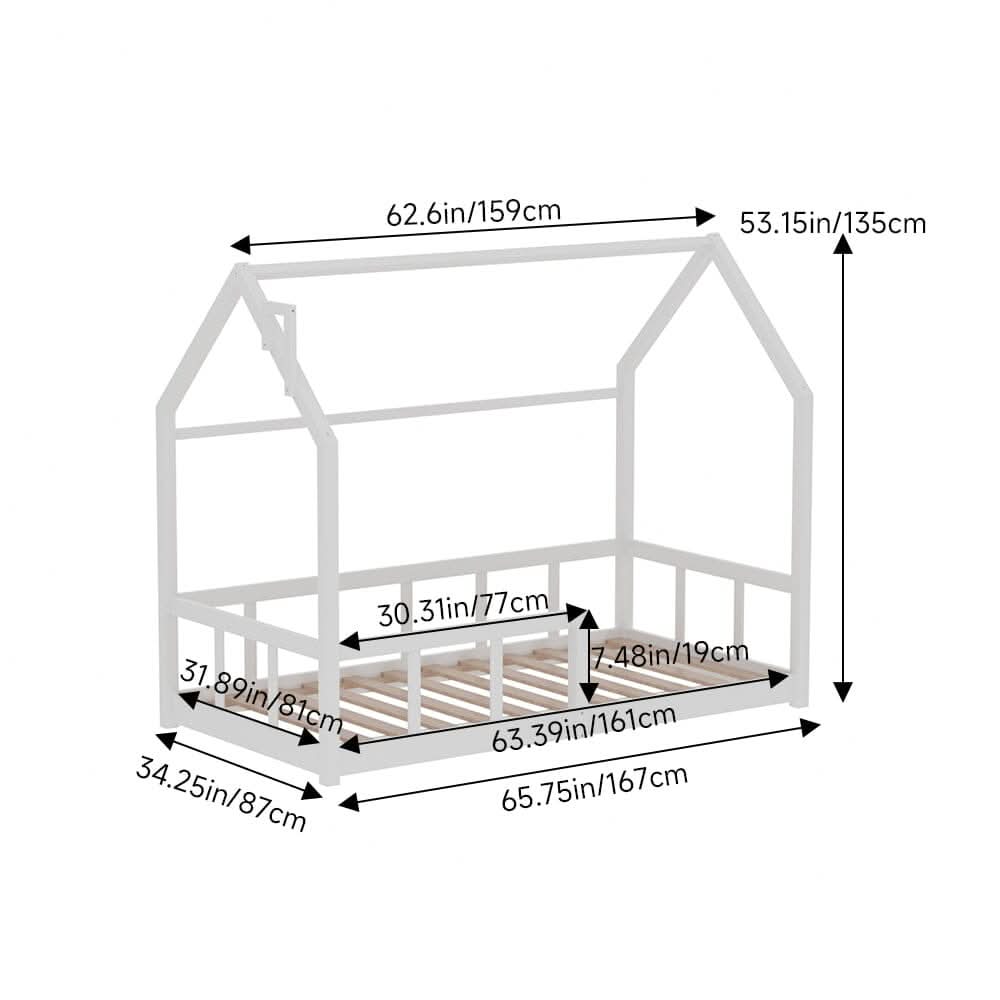 Wooden House Bed Frame