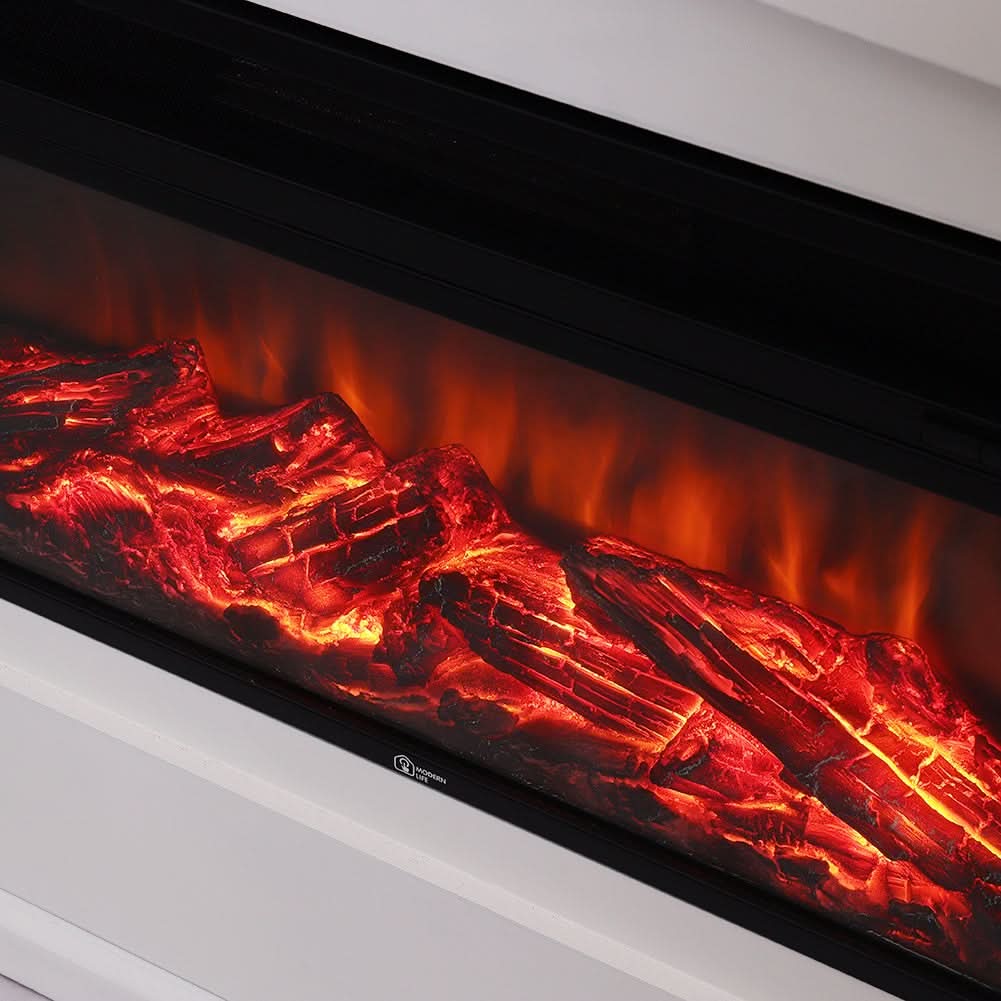 48 Inch Inset Electric Fireplace with LCD Display Freestanding Fireplaces