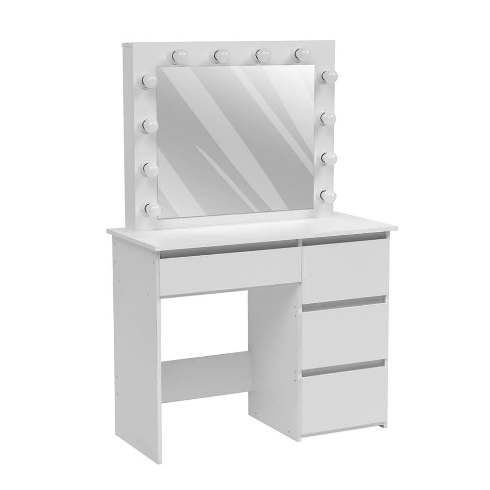 43cm D Hollywood Dressing Table with Large Lighted Mirror