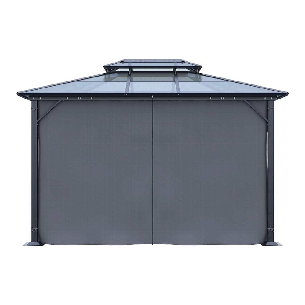 3*3.6*2.7m Iron and Aluminium Double Foof Sun Canopy