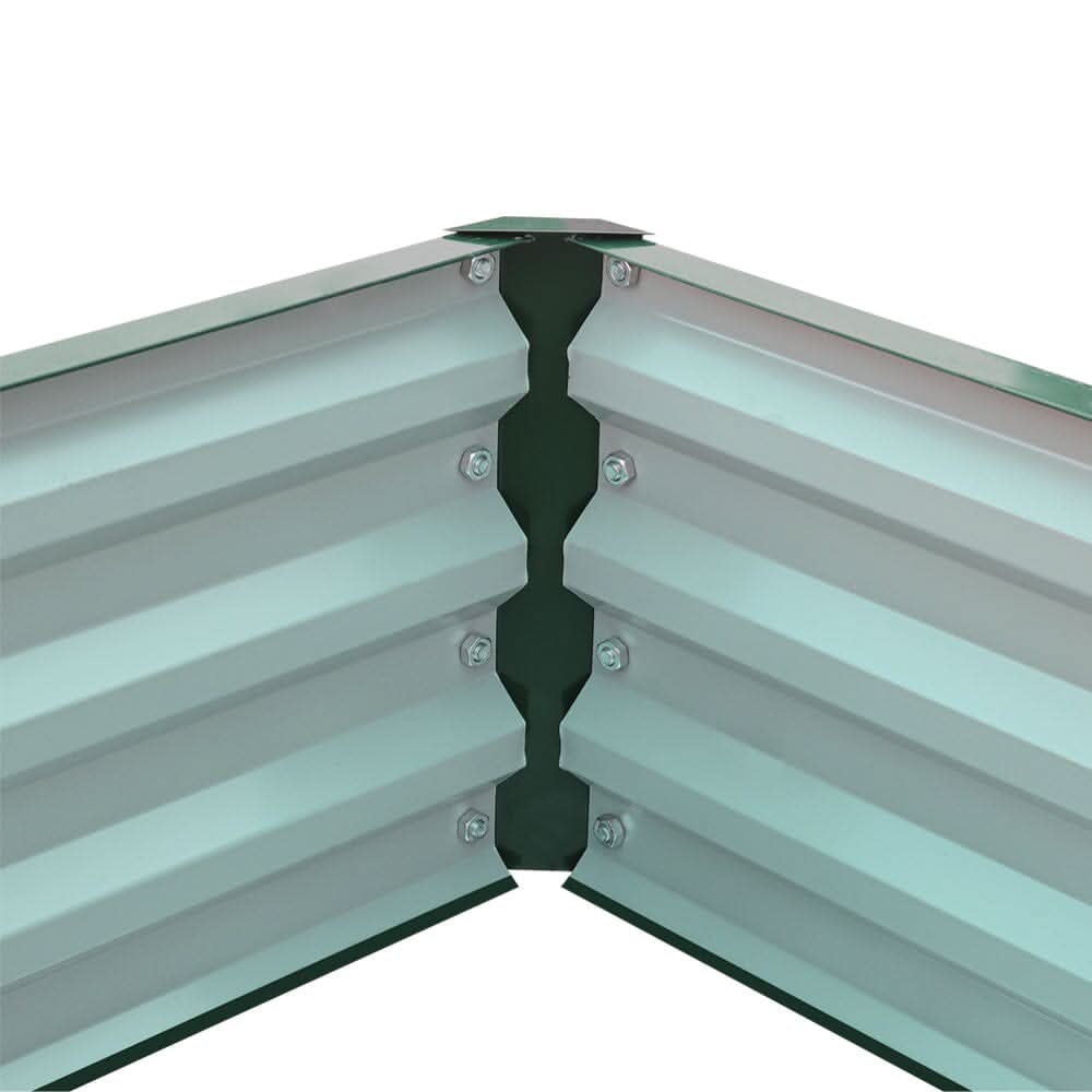 207*277*30cm Patio Corner 7-shaped Dark Green Flower Box can be Splicing