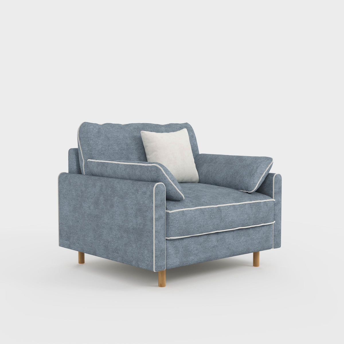 Cotton Linen Detachable Modular Sofa with Fringed Trim