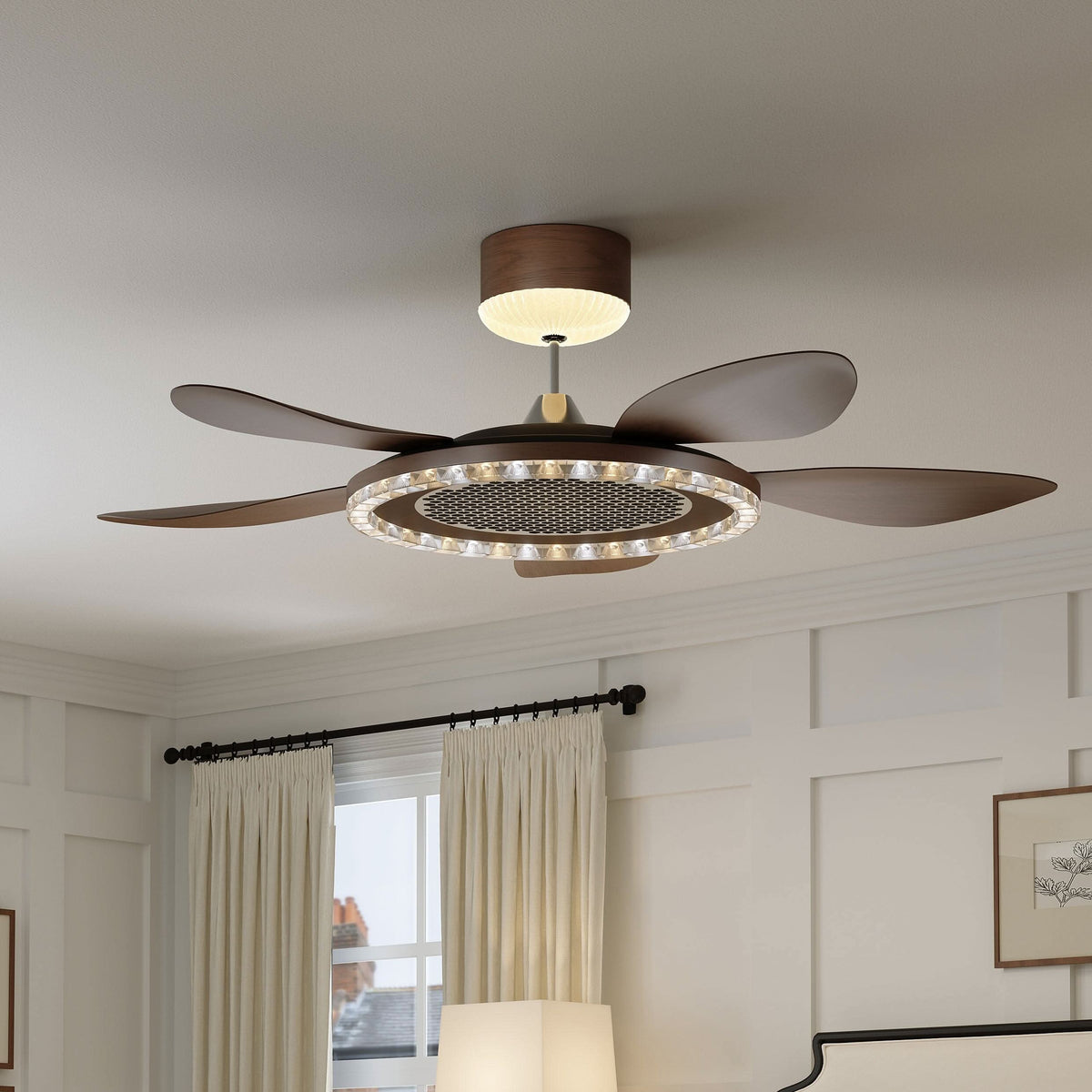 Lightsin 48 Inch Ceiling Fan with 6-Speed Reversible DC Motor
