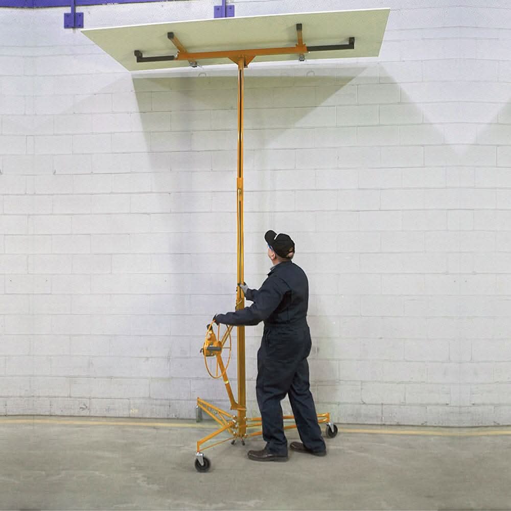 11/16ft Yellow/Red/Black/Blue Drywall Lifter with Rolling Casters Panel Hoist