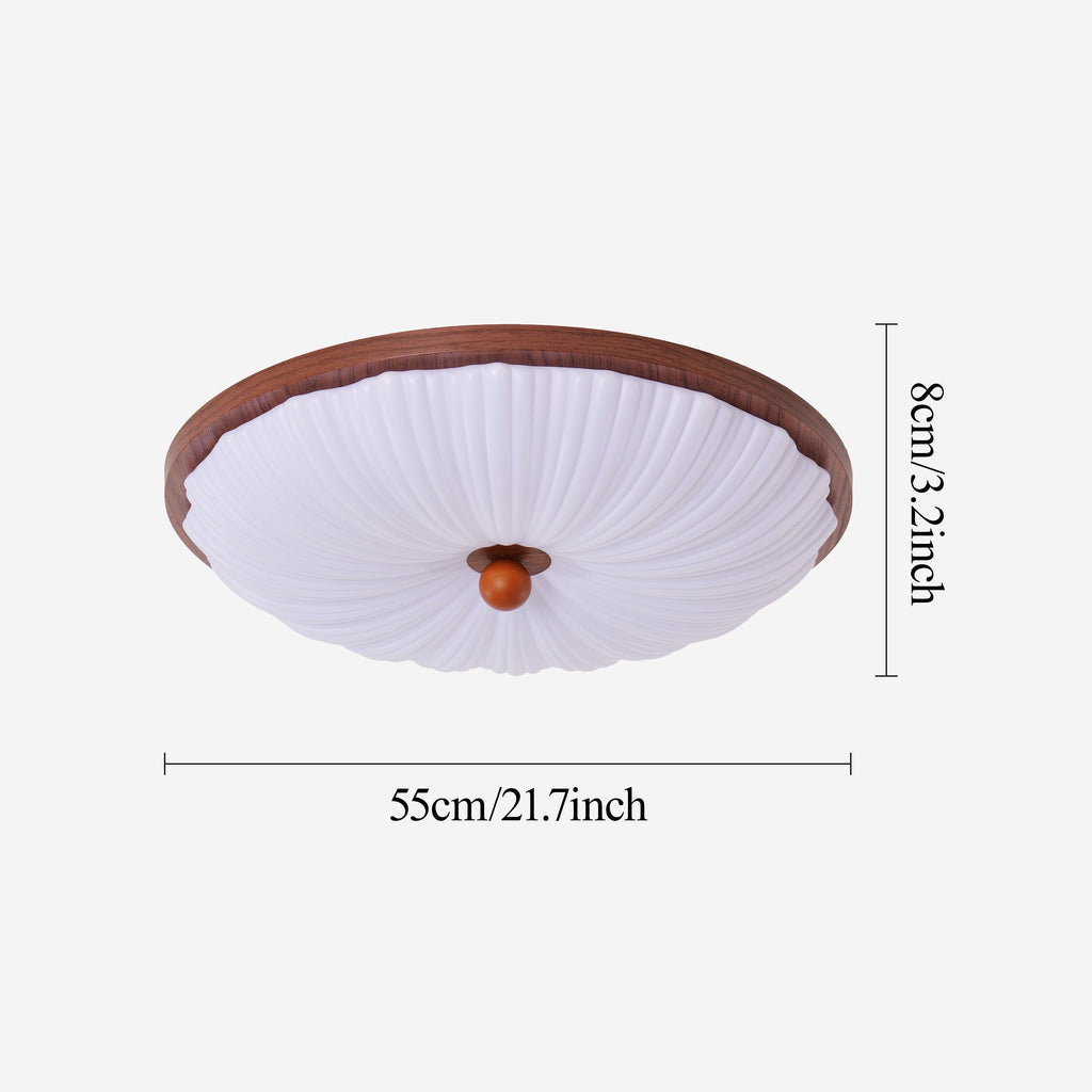 Walnut Pattern Acrylic Ceiling Light | Colour-Changing Flush Mount