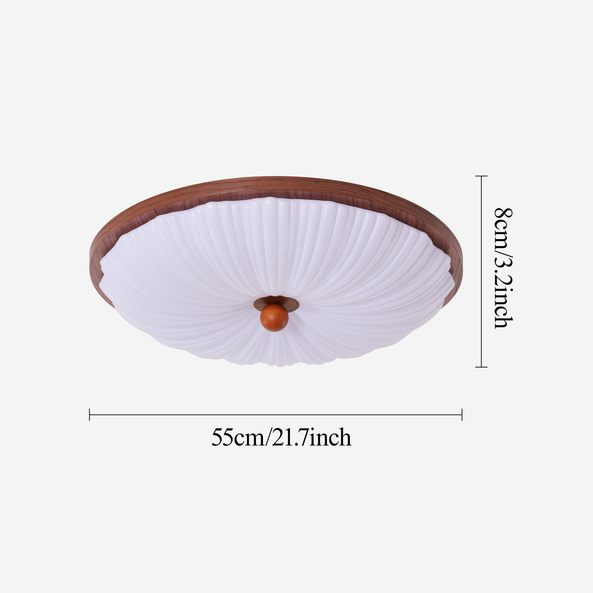 Walnut Pattern Acrylic Ceiling Light | Colour-Changing Flush Mount